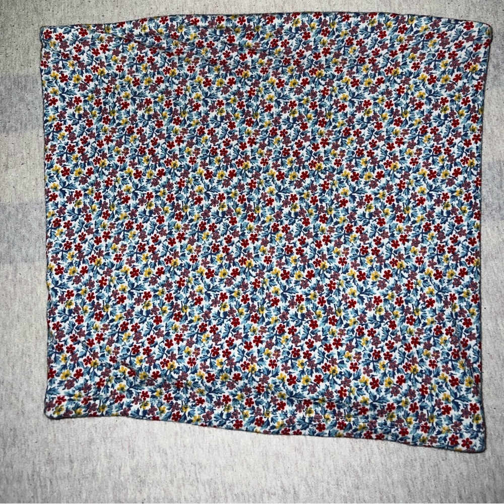 AE floral strapless shirt